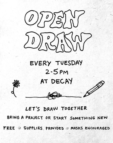 Flyer for Open Draw