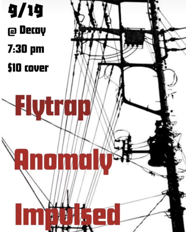 Flyer for Flytrap, anomaly and impulsed