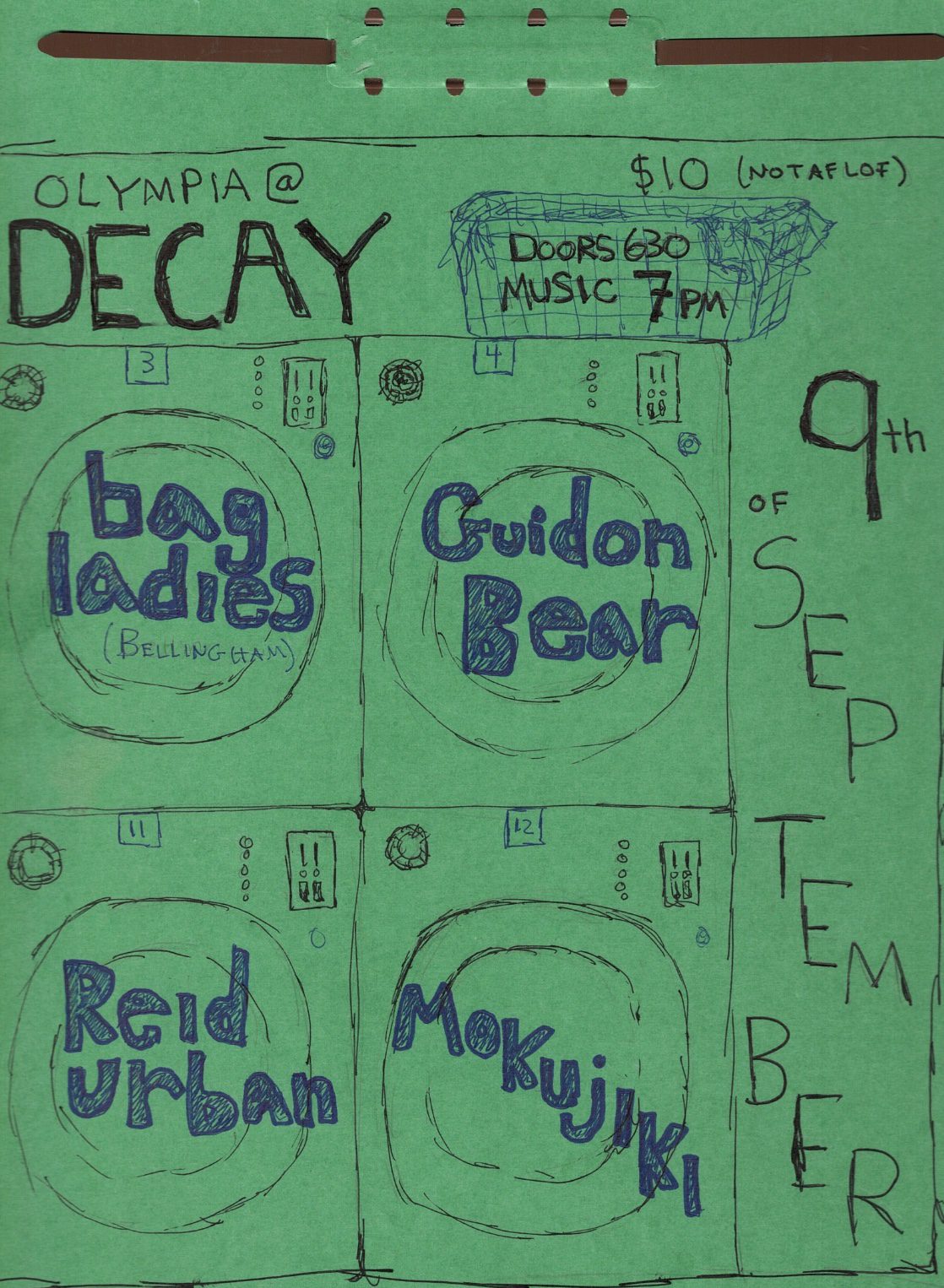 Flyer for Blue Grass + Folk Show