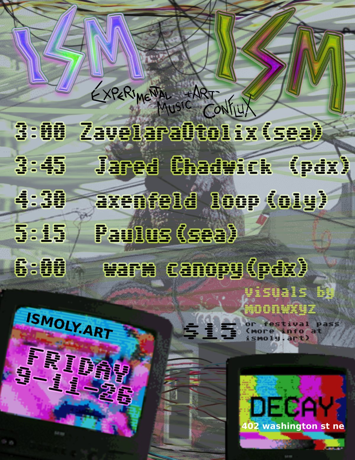 Flyer for ISM Festival