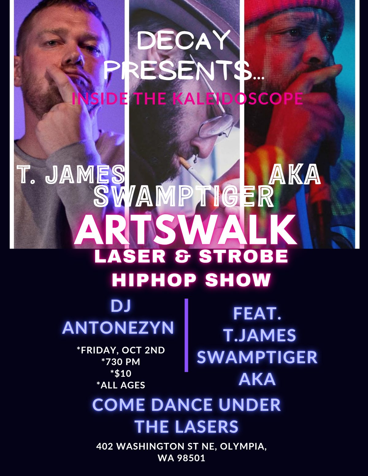 Flyer for Arts walk