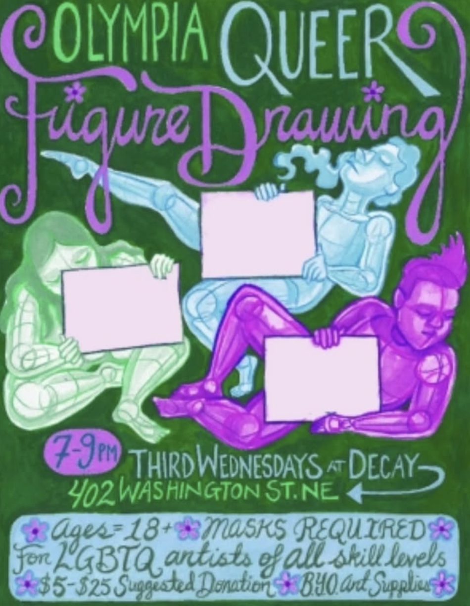 Flyer for Queer Figure Drawing