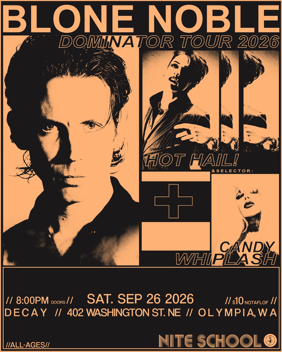 Flyer for Dark Electronic Show