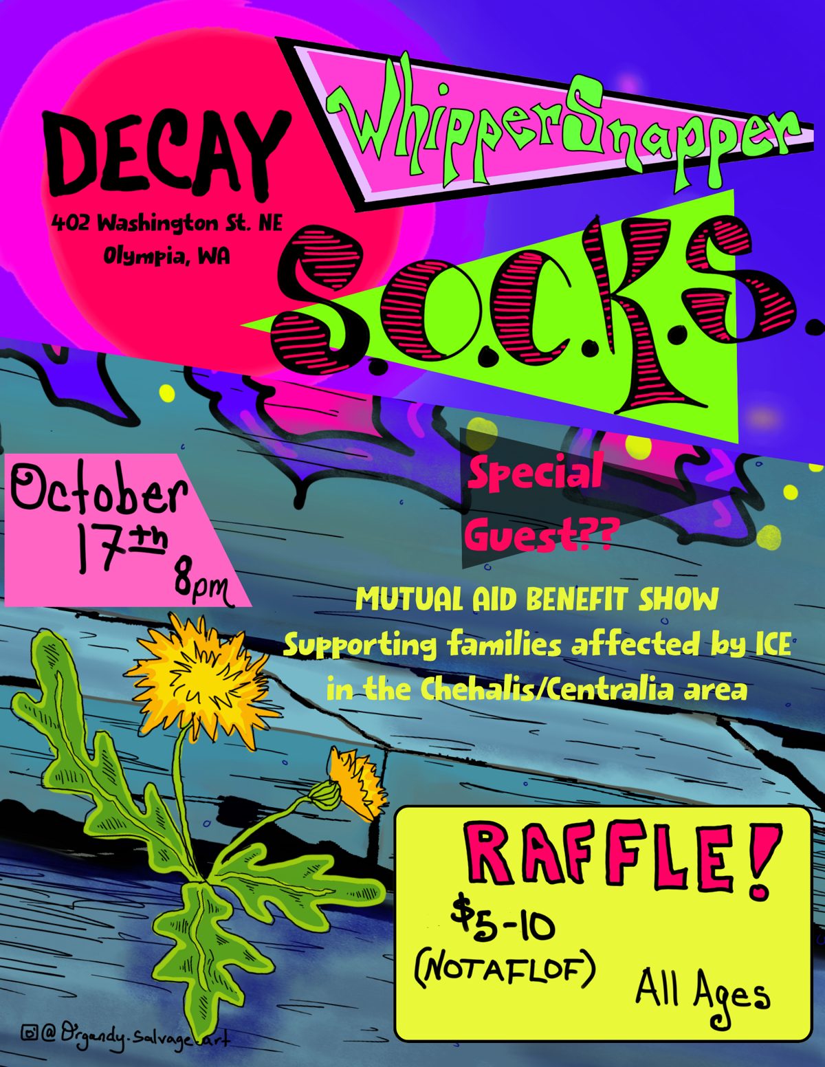 Flyer for Fuck I.C.E. — A Mutual Aid Benefit Show