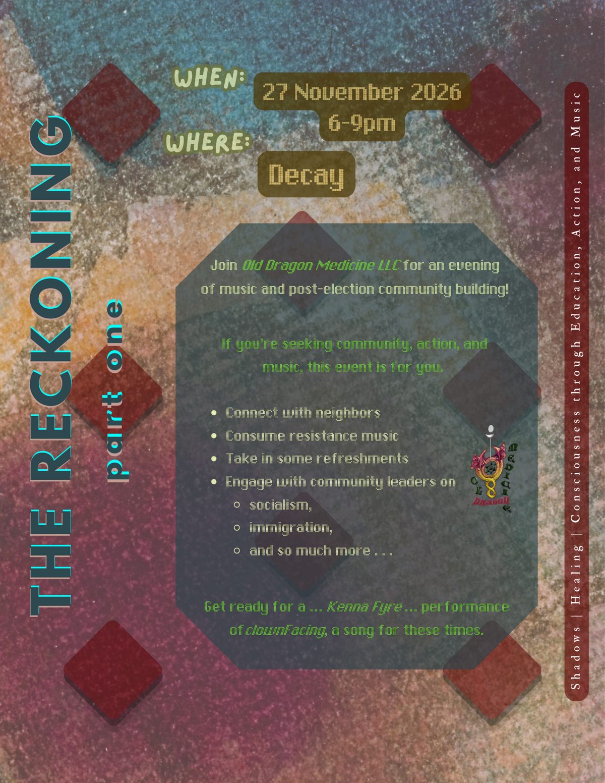 Flyer for The Reckoning